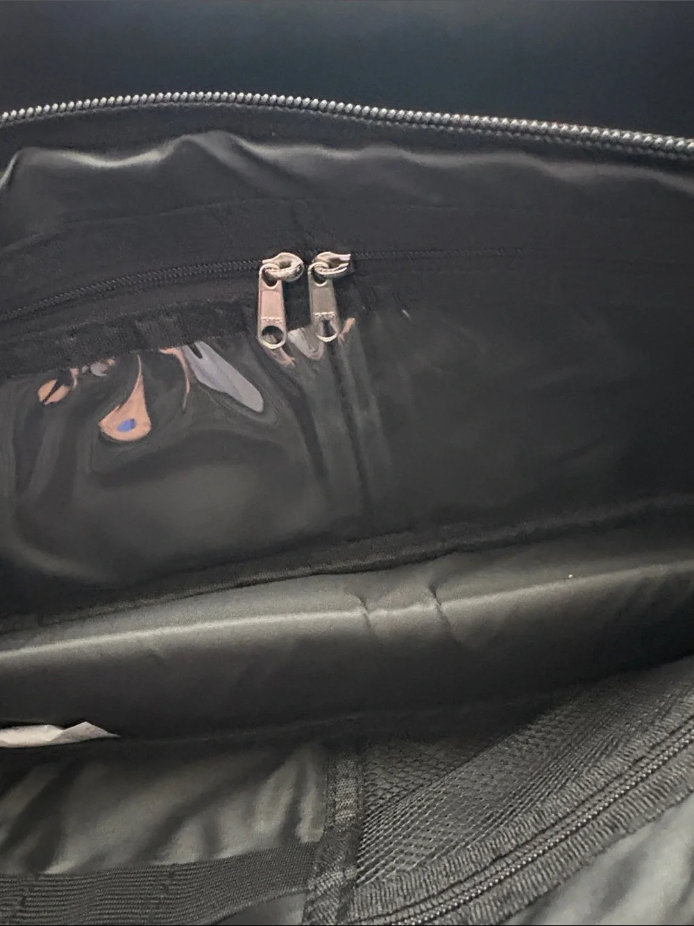 Black Quilted Hair tools travel bag